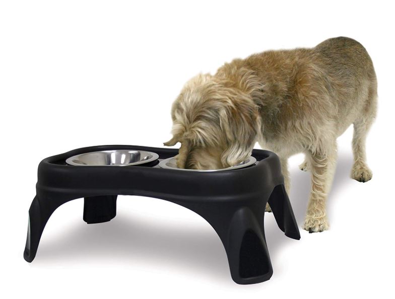 OUR PET'S RAISED FEEDER BONE 8 INCH ELEVATED WITH 2 BOWLS 4 PACK