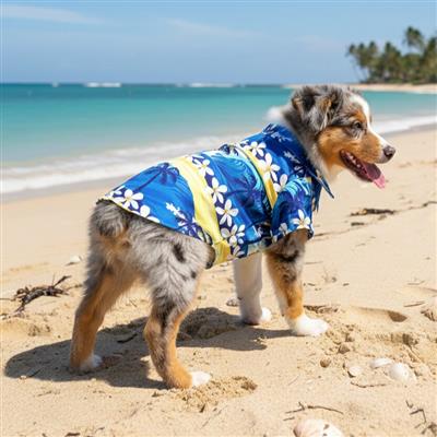 Hawaiian Camp Shirt - Catching Waves