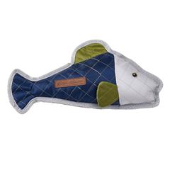 Eddie Bauer PET Quilted Nylon Fish Toy in Navy