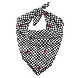 The Ohio State Block O Check Tie Bandana Black