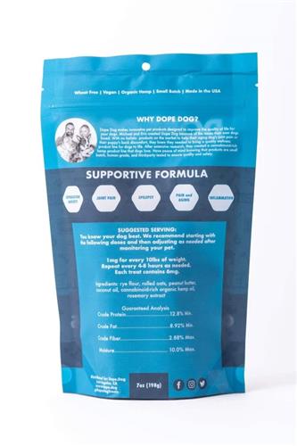 6mg Peanut Butter CBD Calming Dog Treats - Calming Crunchies, 7oz. Bag