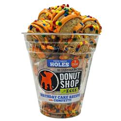 Donut Holes, Birthday Cake Recipe Dog Treats, 15 ct
