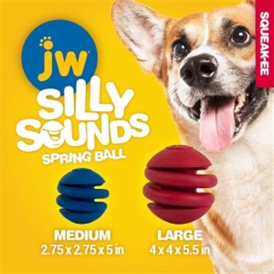 JW® SillySounds® Spring Ball Dog Toy