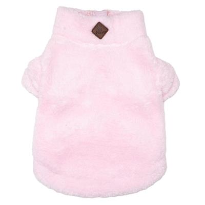 Pink Solid Fleece 1/4 Zip Pullover