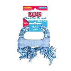 KONG® Puppy Goodie Bone™ with Rope Dog Toy - Assorted Colors