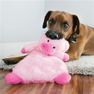 KONG® Low Stuff Tuffluxe Pig Dog Toy - Large