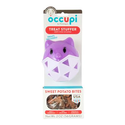 Purple Owl Treat Stuffer Dog Toy