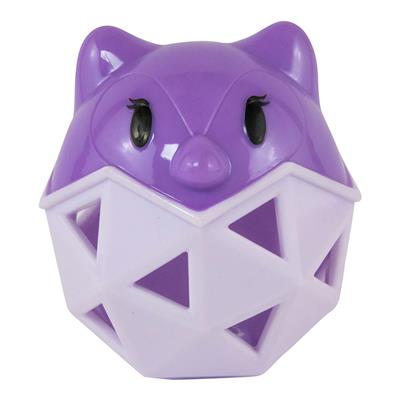 Purple Owl Treat Stuffer Dog Toy