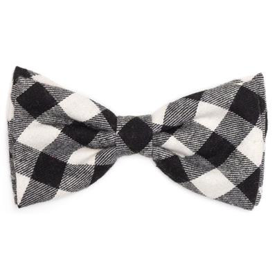 BLACK/OFF WHITE BUFFALO BOW TIE