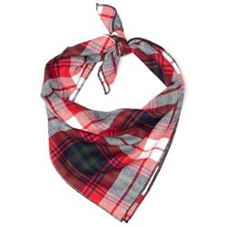 RED/GREEN/NAVY PLAID BANDANA