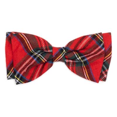 RED PLAID III NECK TIE