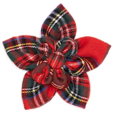 RED PLAID III NECK TIE