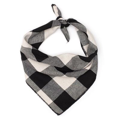 BLACK/OFF WHITE BUFFALO BANDANA