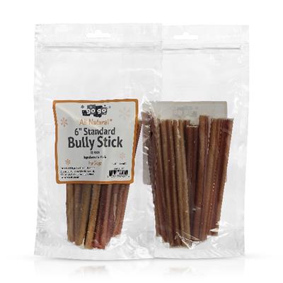GoGo® 12 pack 6 inch Standard Bully Sticks