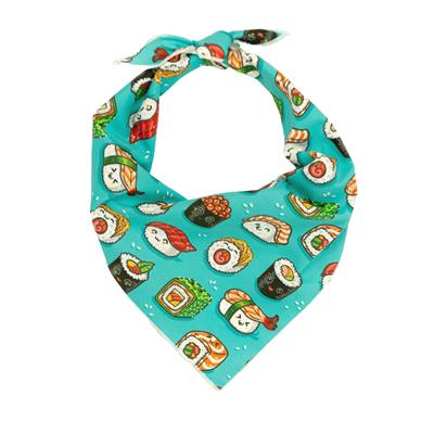 Sushi Dog Bandana | Food Dog Tie Bandana  |  Sushi Facing Down Design