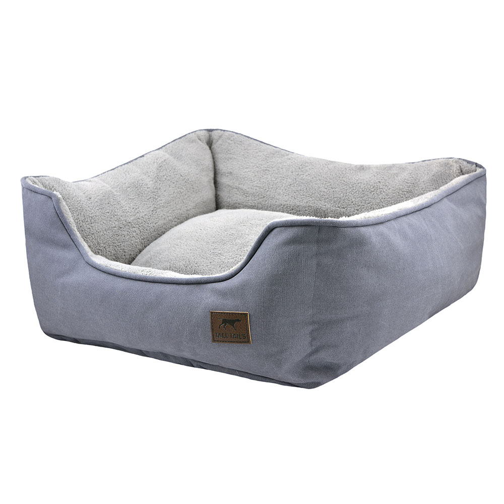 Tall Tails Charcoal Bolster Bed