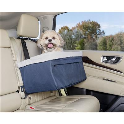 Pet Booster Seat - up to 25lbs  | Pet Car Seat | Dog Car Seat |  PetSafe® Happy Ride™ Booster Seat, Navy, 25 lb