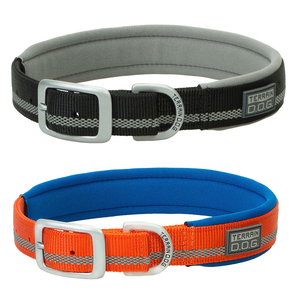 Contrasting Neoprene Lined Dog Collar