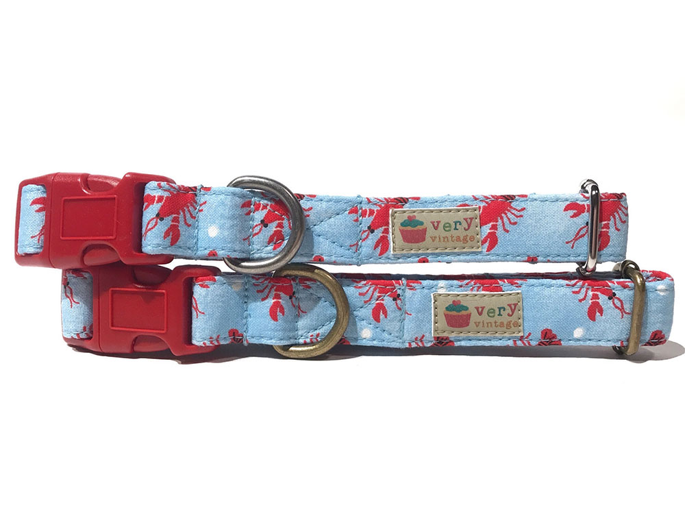Lobster Claw Organic Cotton Collars & Leashes