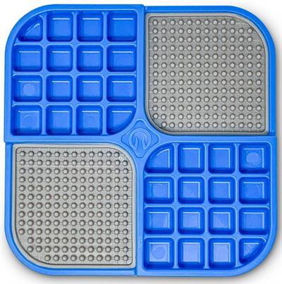 Pet Zone® Boredom Busterz™ Blue Duo Slow feeder Licking Mat