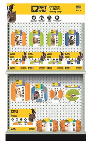 Pet Zone® Boredom Busterz™ Blue Duo Slow feeder Licking Mat