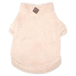 Cream Solid Fleece 1/4 Zip Pullover