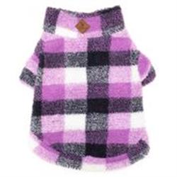 Purple/Navy  Sherpa 1/4 Zip Pullover
