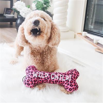 Wild Child Pink Bone Dog Toy