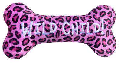 Wild Child Pink Bone Dog Toy