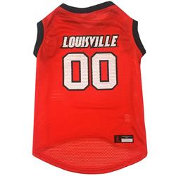 University of Louisville Cardinals Basketball Mesh Dog Jersey by Pets First