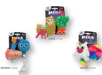 Mega Madness® Llama Small Dog Toy 2 Pack