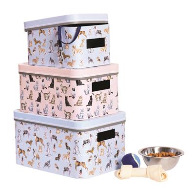 Classic Pets Set of 3 Nesting Storage Bins