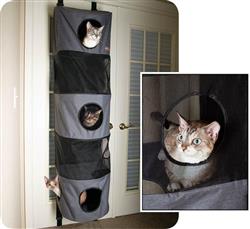 5 Story Hangin' Cat Condo in Classy Gray 16" x 16" x 65"