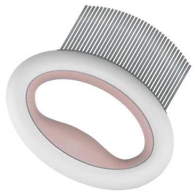 Pet Life�� 'Knuckler' Handheld Travel Flexible Grooming Pet Rake Comb