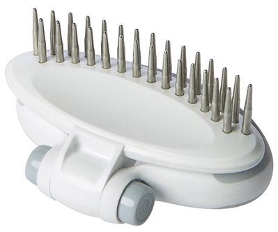 Pet Life �� 'Gyrater' Swivel Travel Dual-Rowed Grooming Undercoat Pet Rake