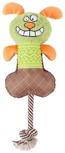 Pet Life�� 'All-in-Fun' Nylon and Rope Squeaking Rubber Rope and Plush Dog Toy