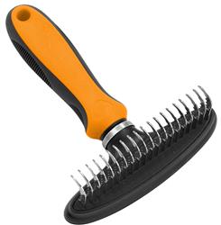 Pet Life�� Flex Series Undercoat Dematter Grooming Pet Rake