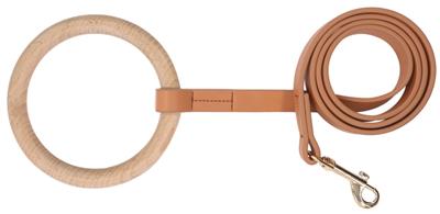 Pet Life�� 'Ever-Craft' Boutique Series Beechwood and Leather Designer Dog Leash