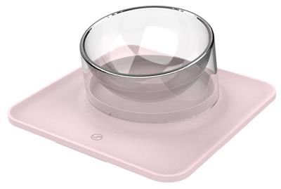 Pet Life® 'Surface' Anti-Skid and Anti-Spill Curved and Clear Removable Pet Bowl