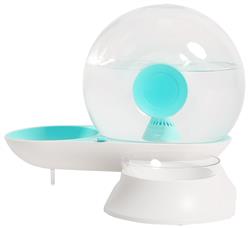 Pet Life�� 'Auto-Myst' Snail Shaped 2-in-1 Automated Gravity Pet Filtered Water Dispenser and Food Bowl