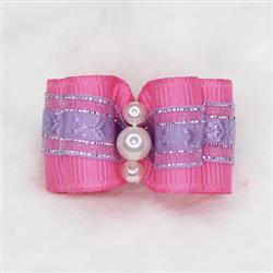 Pearl Bow: Lilac & Purple