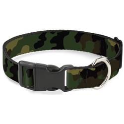 Plastic Clip Collar - Camo Olive
