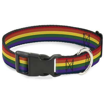 Plastic Clip Collar - Rainbow