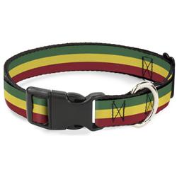 Plastic Clip Collar - Rasta