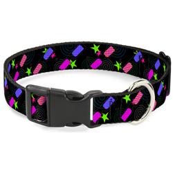 Plastic Clip Collar - 3-D Glasses w/Stars Multi Color