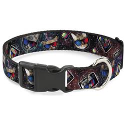 Plastic Clip Collar - 3-D TV Cats in Space