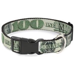 Plastic Clip Collar - 100 Dollar Bill CLOSE-UP/Triple Benjamin