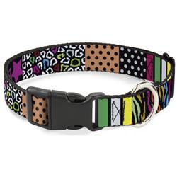 Plastic Clip Collar - Animal Skins & Stripes 1