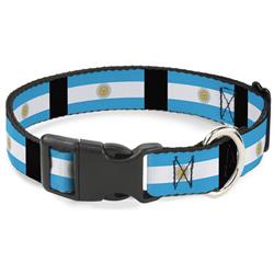 Plastic Clip Collar - Argentina Flags