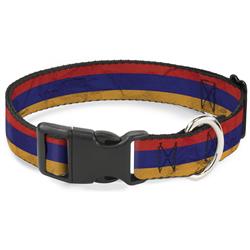 Plastic Clip Collar - Armenia Flag Distressed